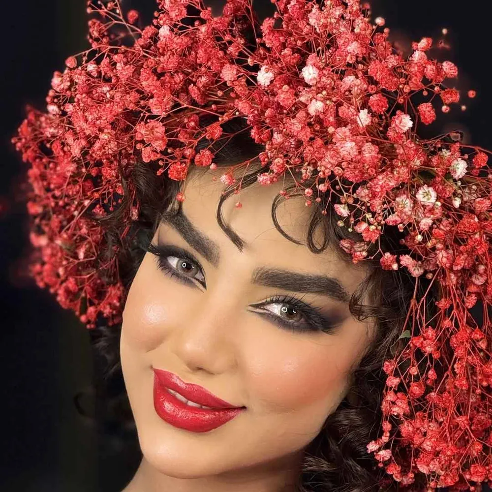 میکاپ با رژ قرمز