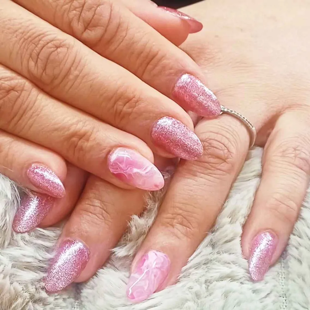 ترمیم ناخن با پودر 